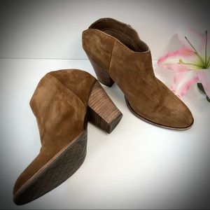 Dolce Vita Brown Suede Ankle Booties